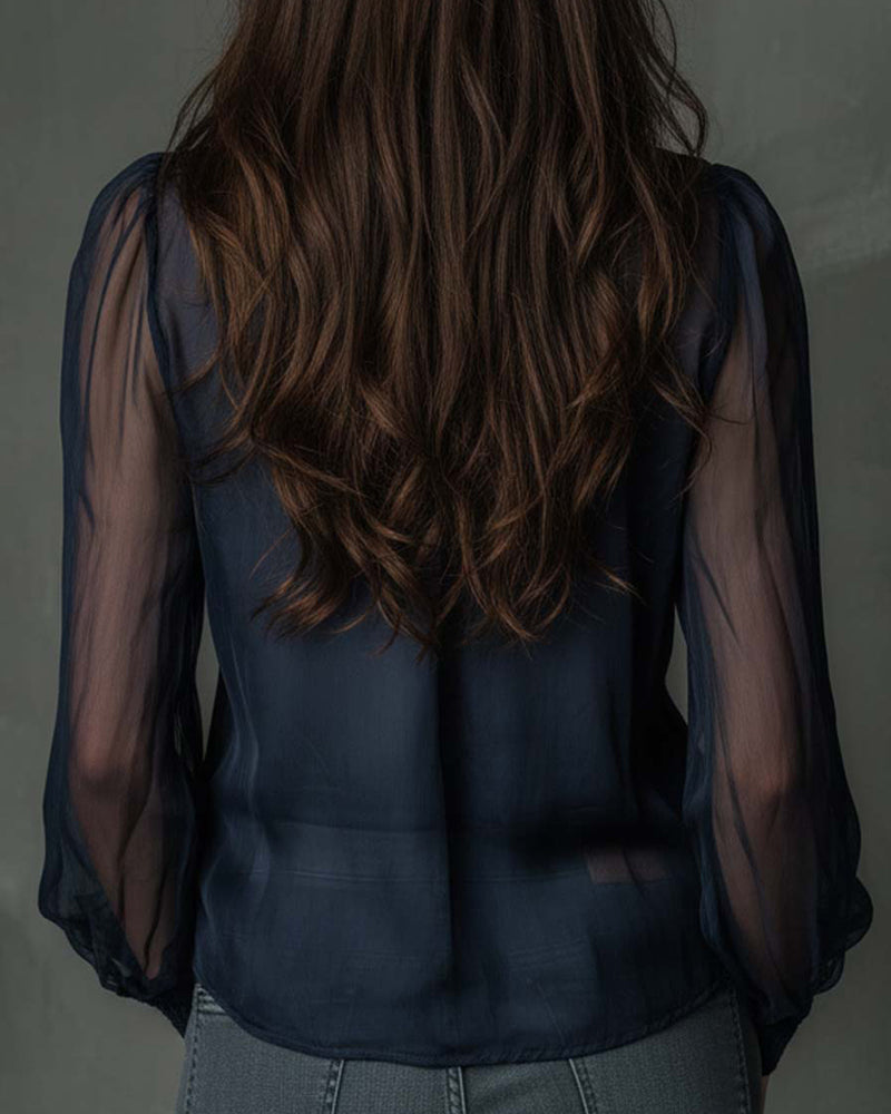 HELEN™ | HALF-ZIP BLOUSE LONG SLEEVE KNIT