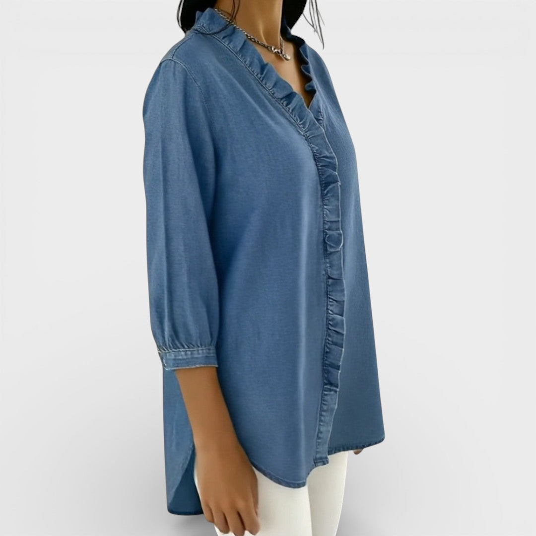 HEATHER™ | ELEGANT RUFFLED BLOUSE
