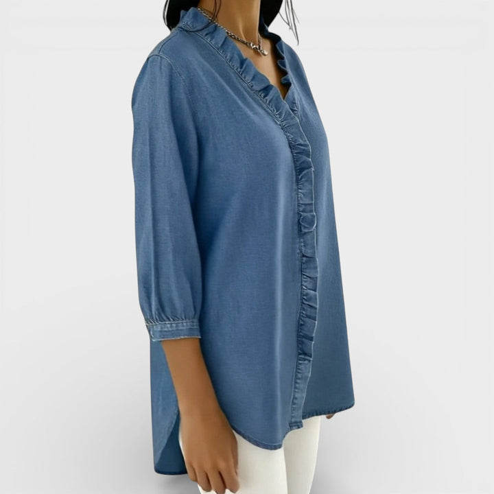 HEATHER™ | ELEGANT RUFFLED BLOUSE