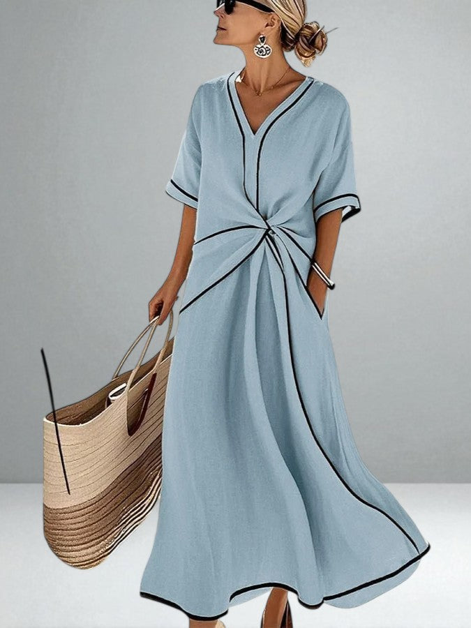 ISLA™|STRIPED MAXI DRESS