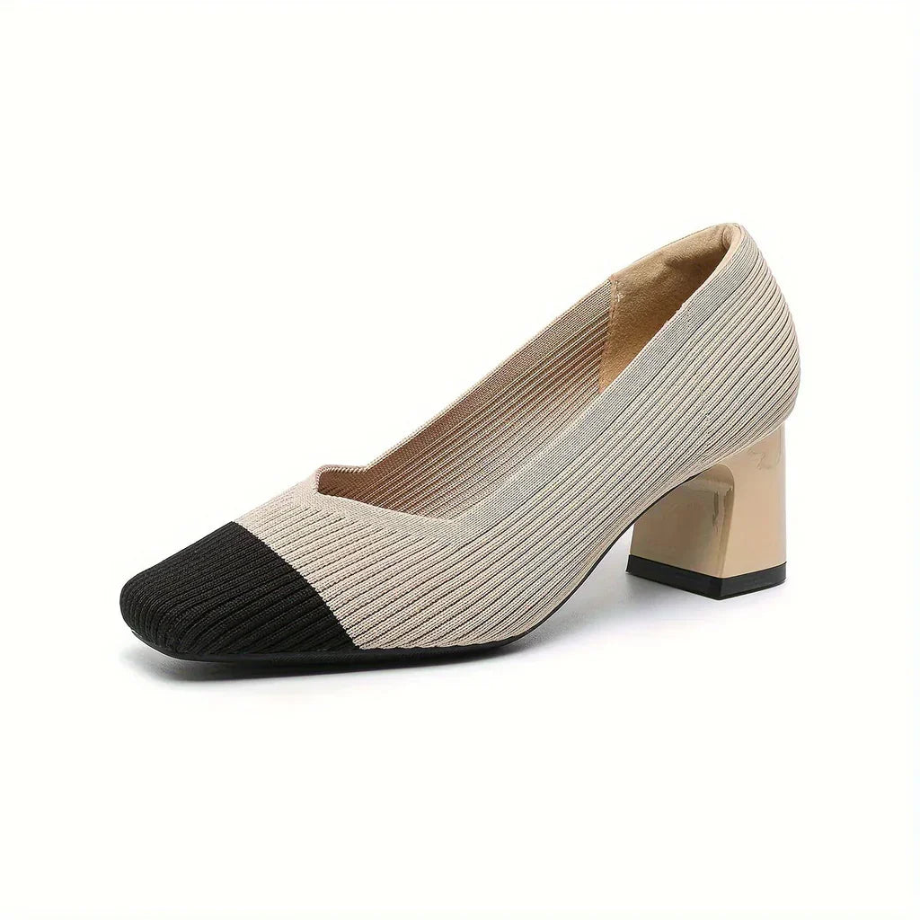 FLORENCE™|SQUARE HEEL PAIN-FREE PUMPS
