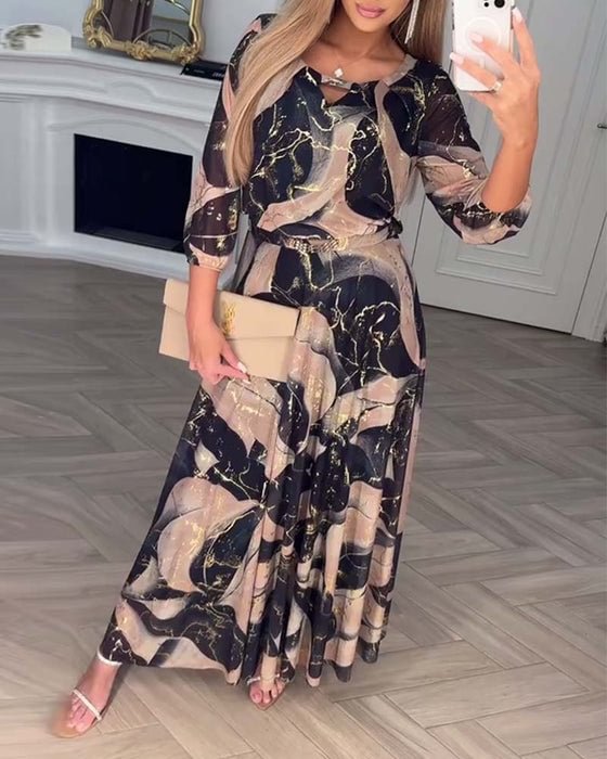 HARPER™|PRINTED MAXI DRESS