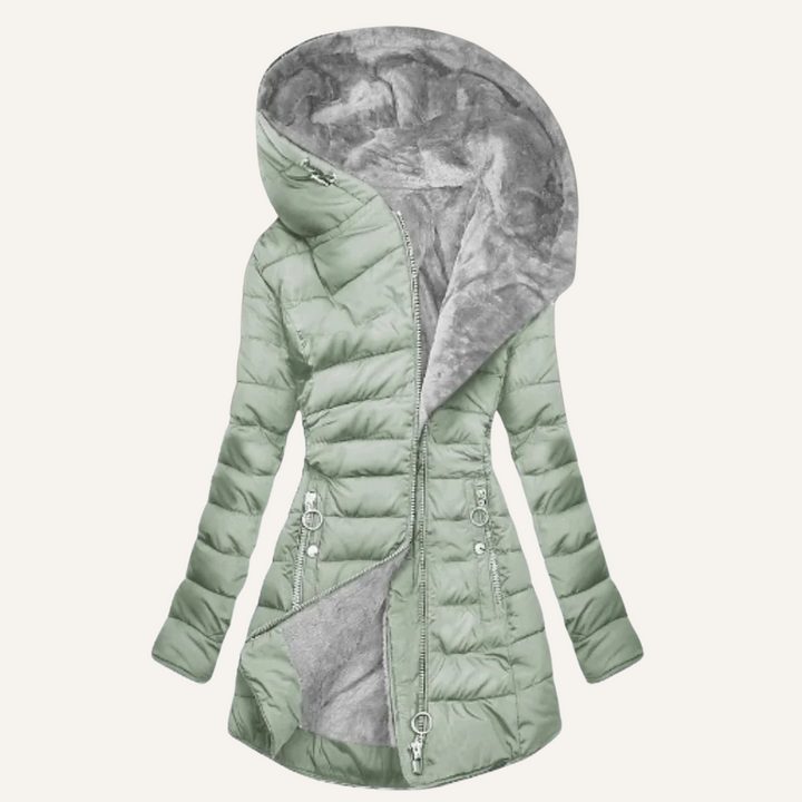 KEIRA™|QUILTED FUR COAT