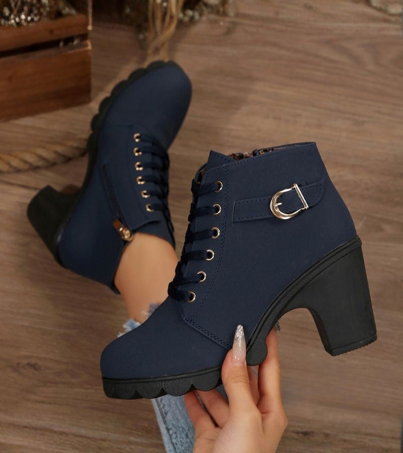ELARA™|CHUNKY COMFORT BOOTS
