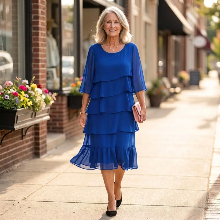 HEIDE™|RUFFLE ELEGANCE DRESS
