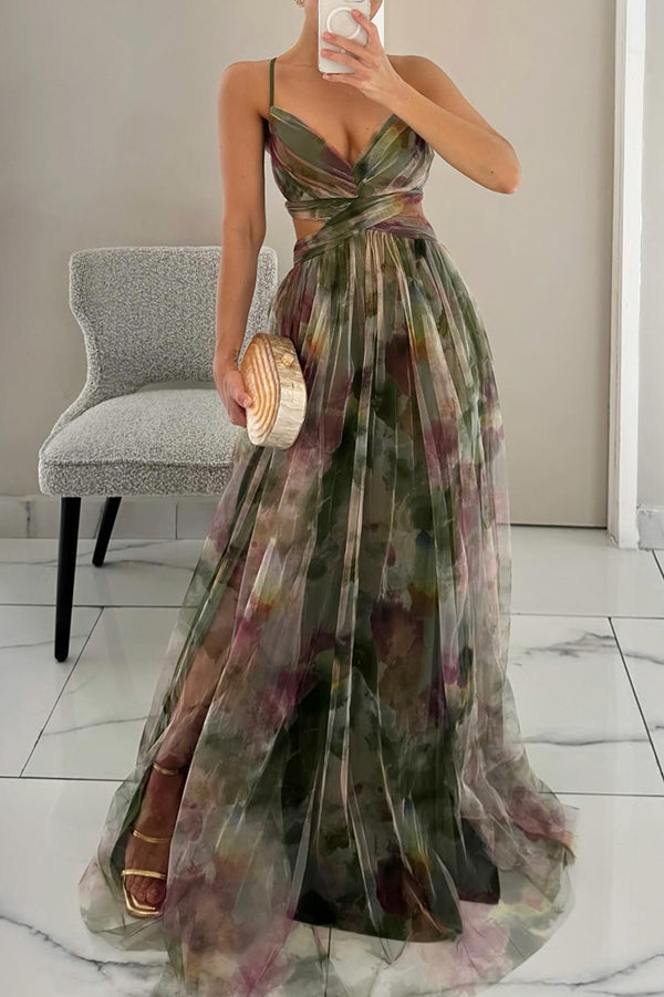 GISELLE™ | ENCHANTING MAXI DRESS WITH FLORAL PRINT