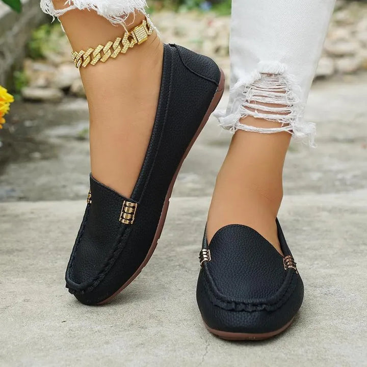 JULIETTE™|CHAIN FLAT MOCCASINS