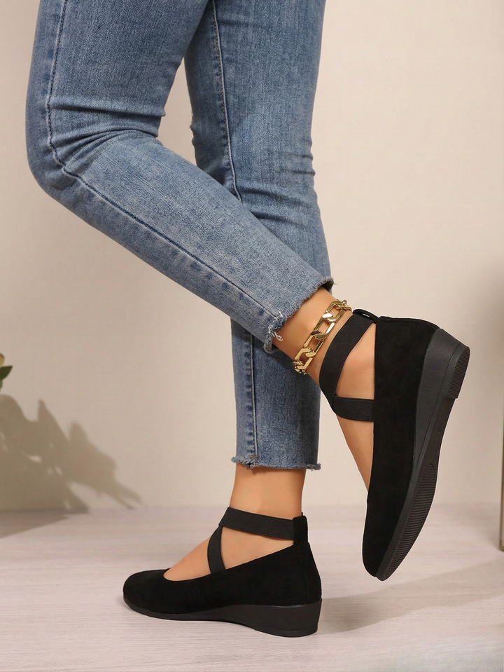 ELLE™|ELEGANT SUEDE SLIP-ONS