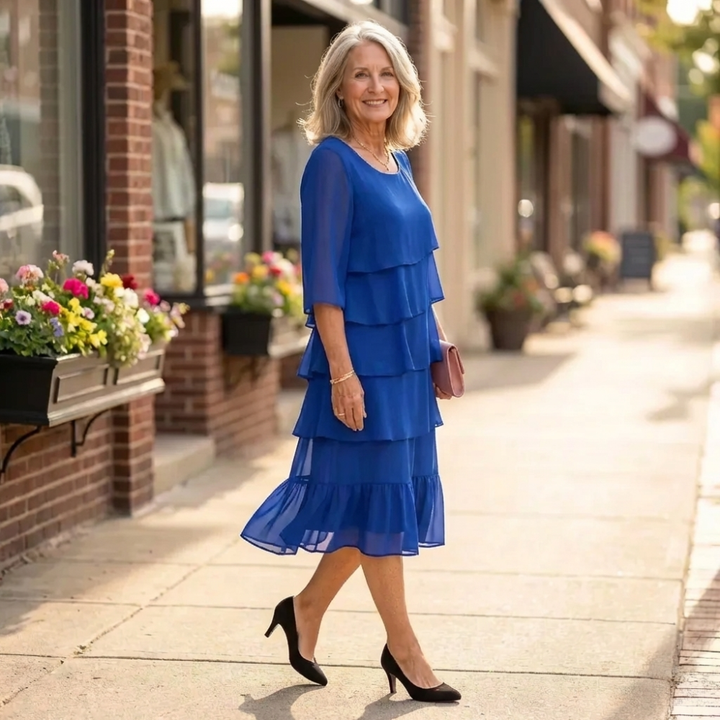 HEIDE™|RUFFLE ELEGANCE DRESS