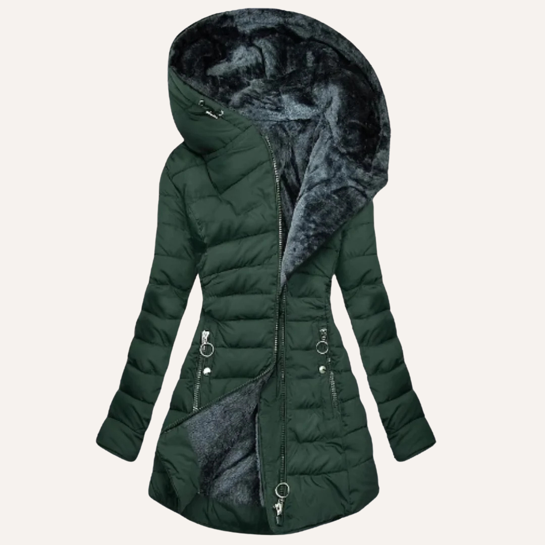 KEIRA™|QUILTED FUR COAT