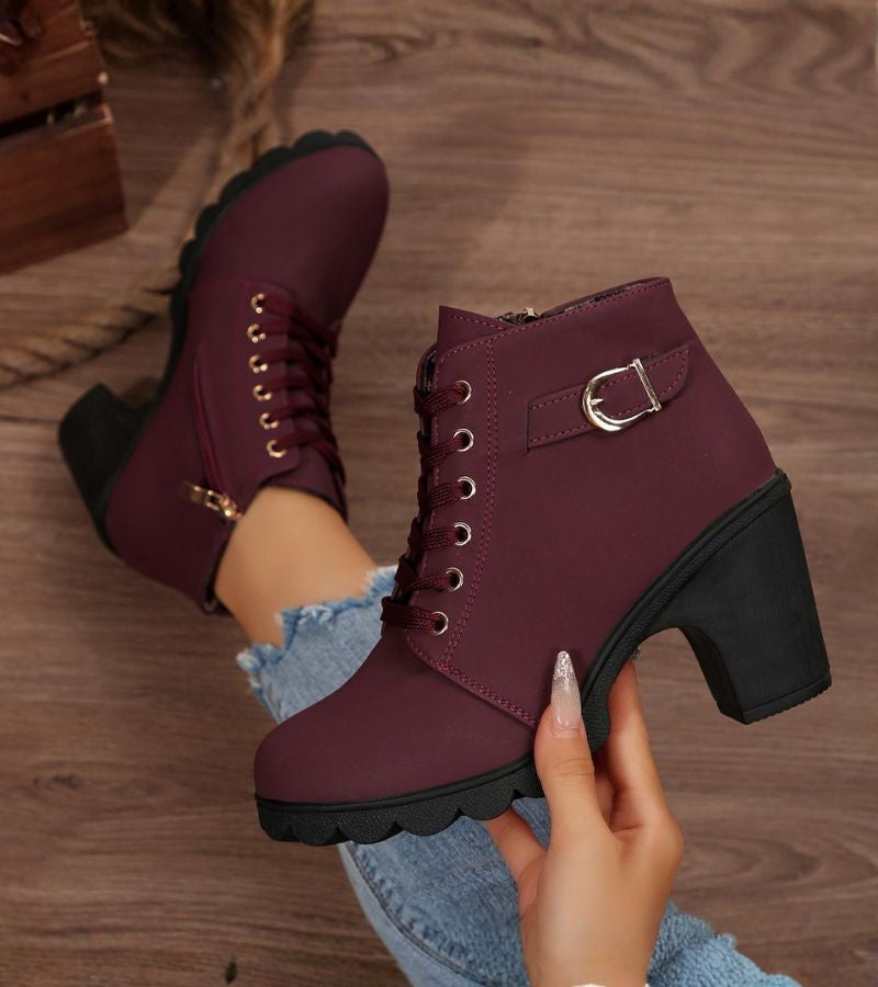 ELARA™|CHUNKY COMFORT BOOTS