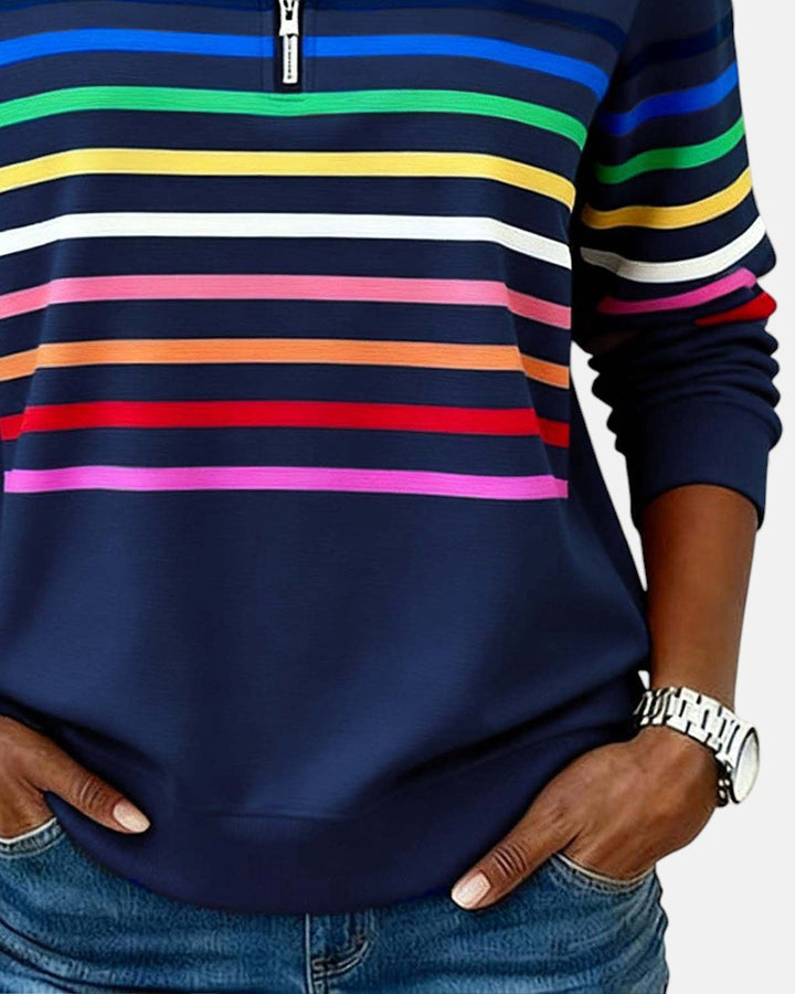 LUNARA™|COLOR ZIP SWEATSHIRT