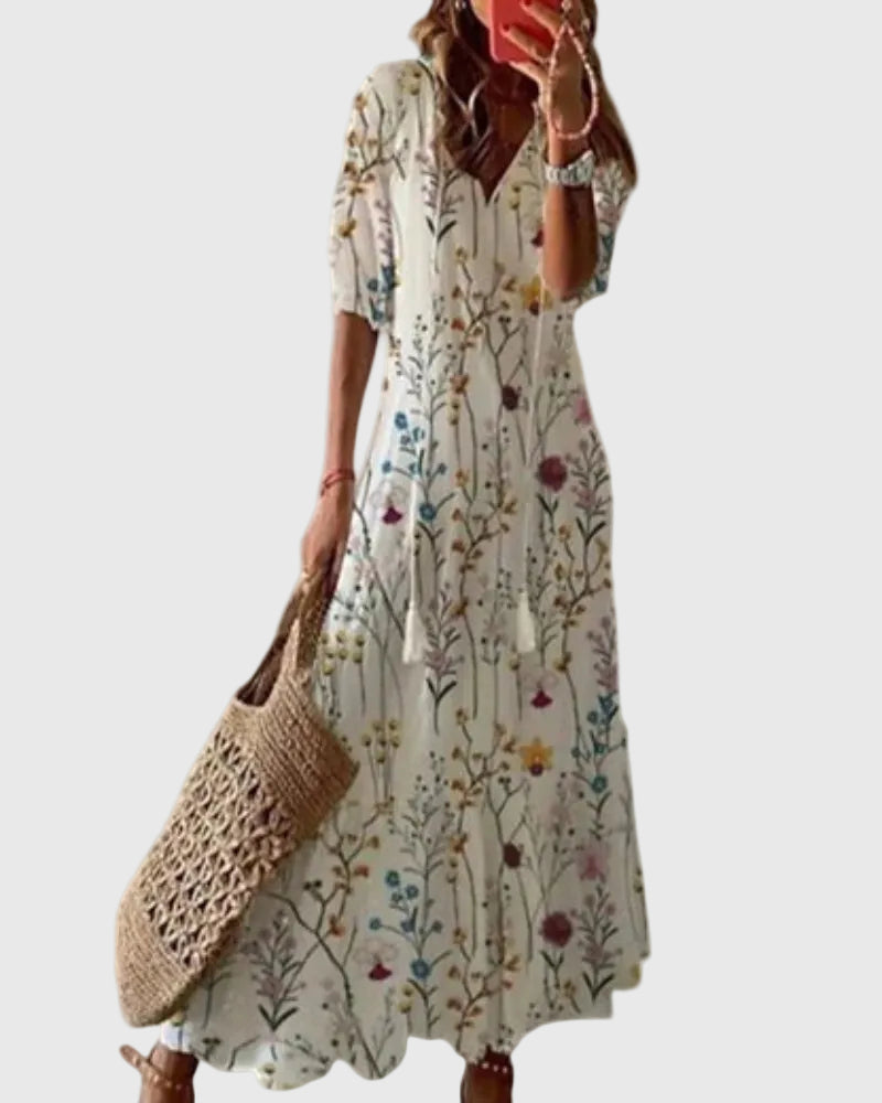 AMALIA™|BOHO VINTAGE SUMMER MAXI DRESS