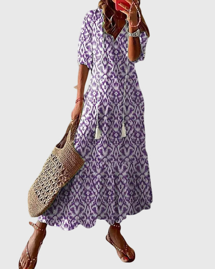 AMALIA™|BOHO VINTAGE SUMMER MAXI DRESS
