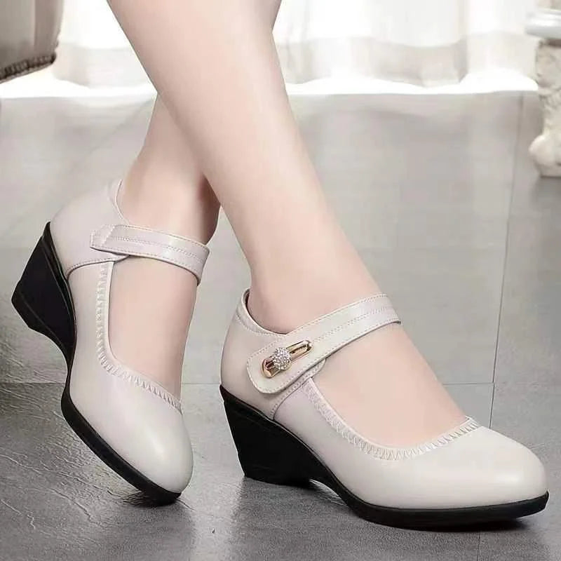 HAZEL™|MID HEEL COMFORT SHOES