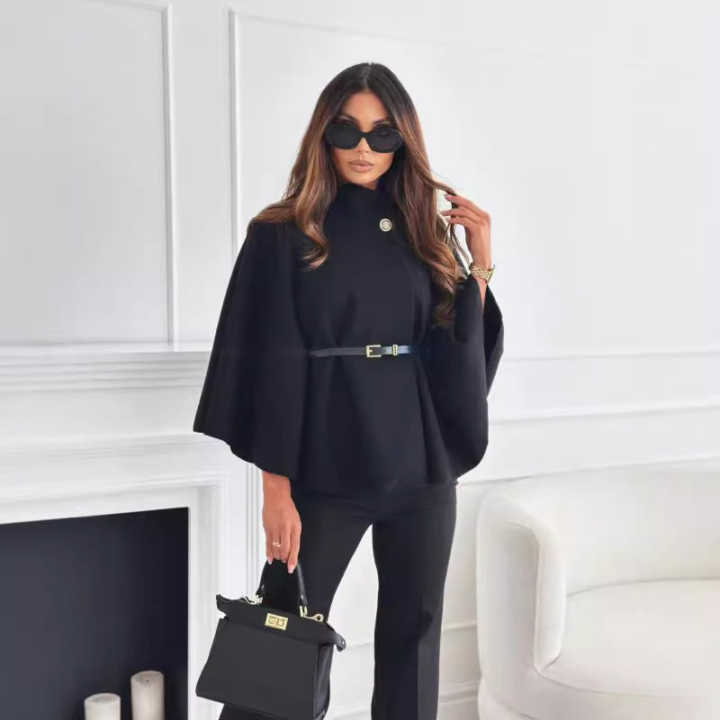 GENEVIEVE™|CHIC BELTED JACKET