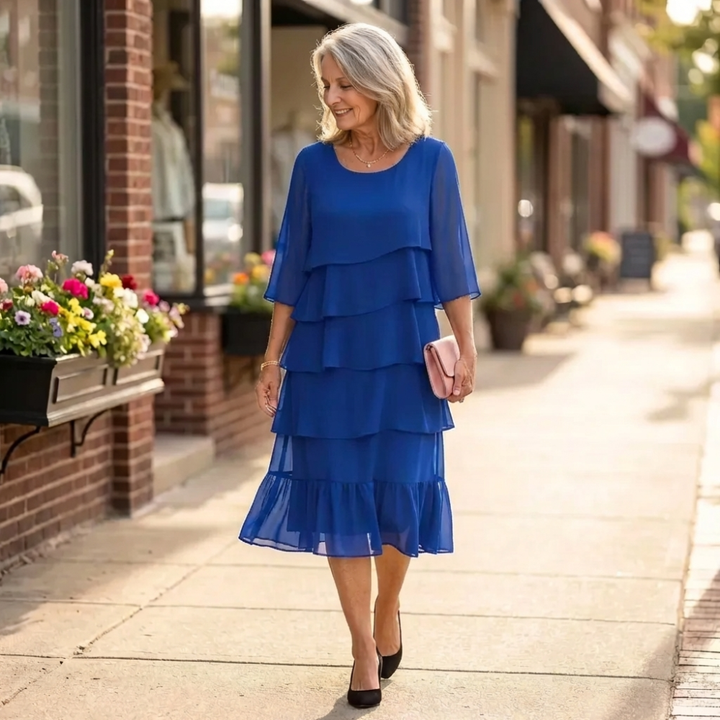 HEIDE™|RUFFLE ELEGANCE DRESS