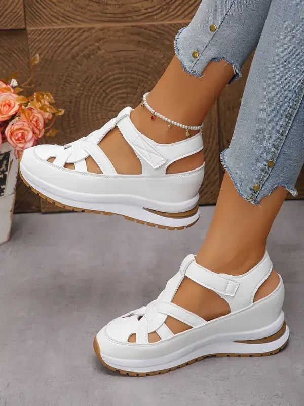 ODETTE™|VELCRO COMFORTABLE WEDGE SANDALS