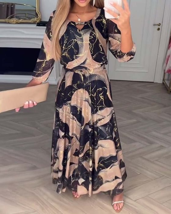 HARPER™|PRINTED MAXI DRESS