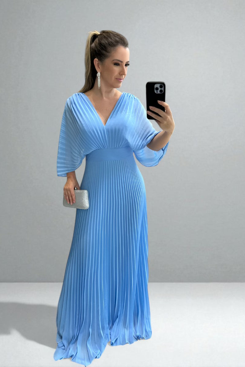 AMARA™|PLEATED MAXI DRESS