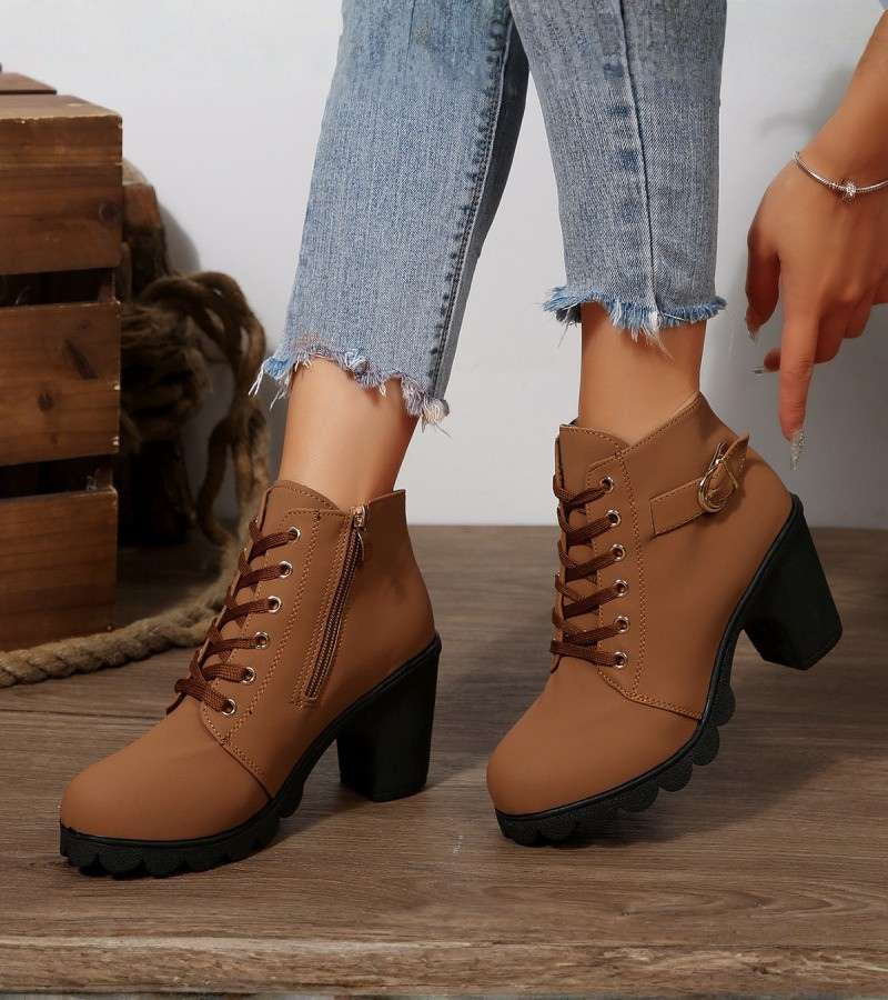 ELARA™|CHUNKY COMFORT BOOTS