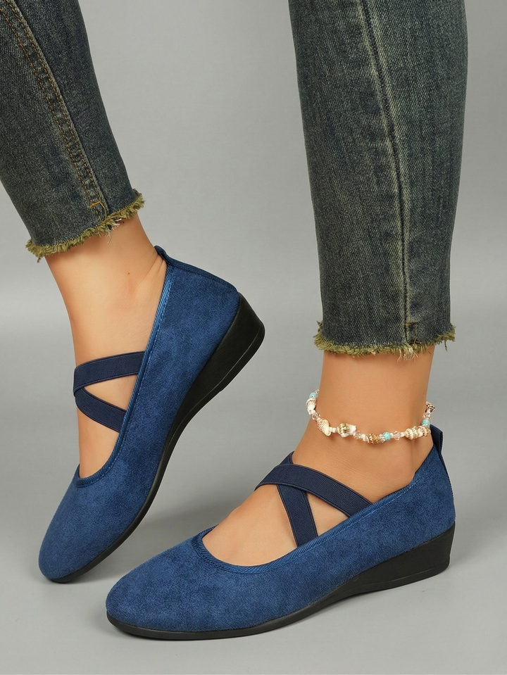 ELLE™|ELEGANT SUEDE SLIP-ONS