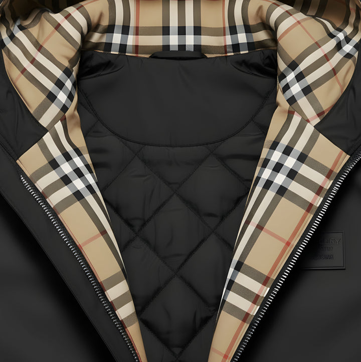 BURMONT™|CHECK HOODED JACKET