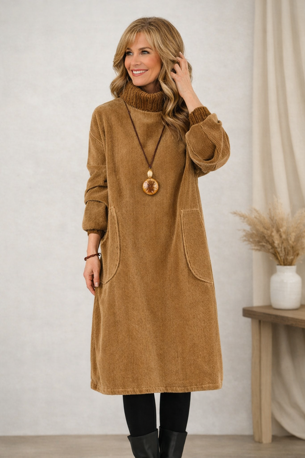 AINSLEY™|ELEGANT MIDI DRESS