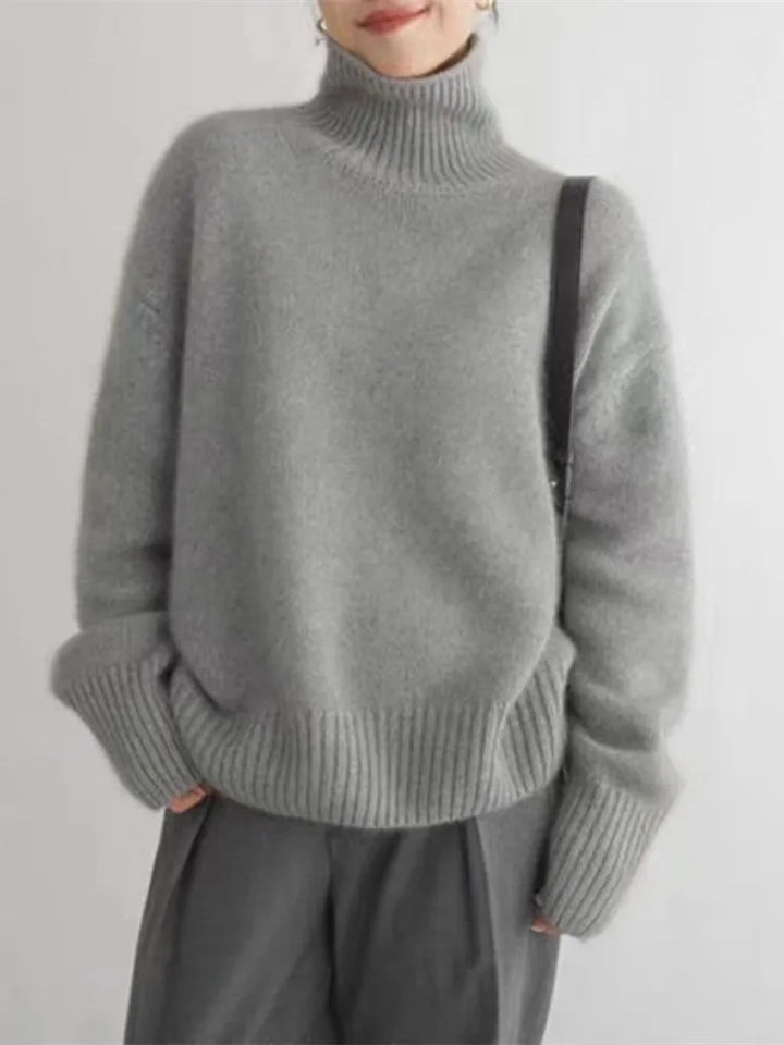 ISOLDE™|HIGH COLLAR SWEATER