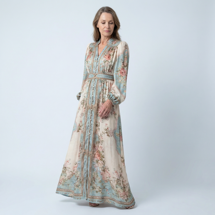 EVELYN GRACE™|FLORAL MAXI DRESS