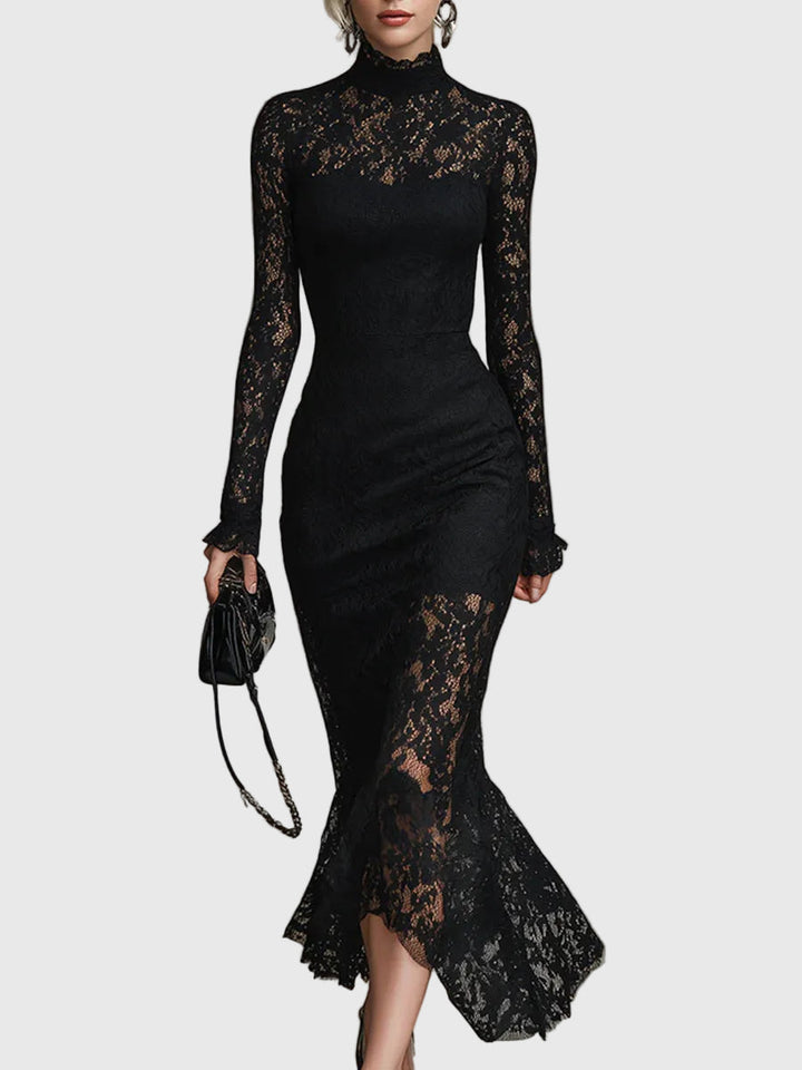 MONICA™|ELEGANT LACE FISHTAIL MAXI DRESS