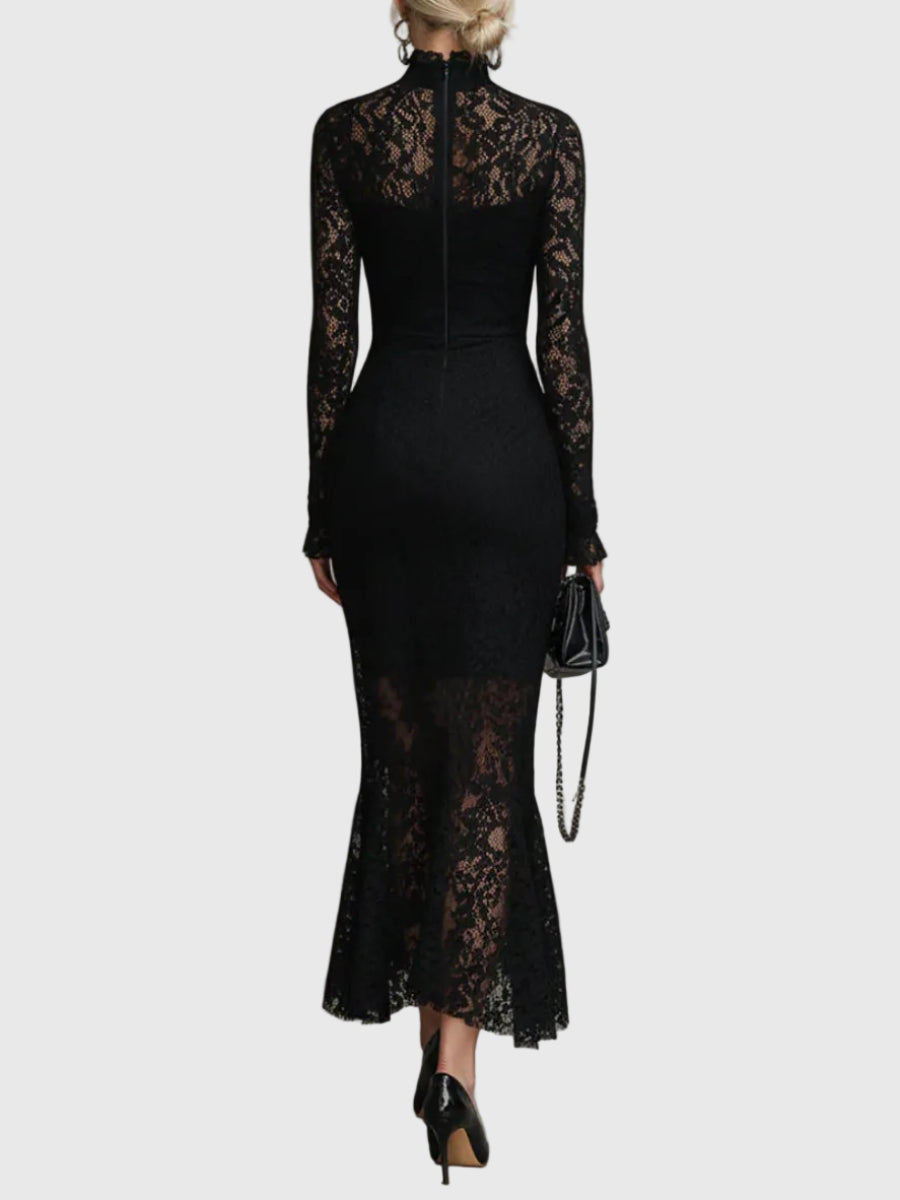 MONICA™|ELEGANT LACE FISHTAIL MAXI DRESS