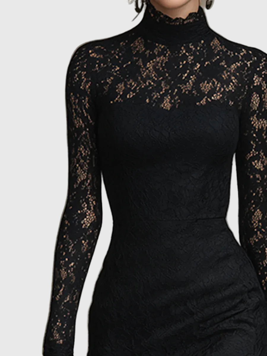 MONICA™|ELEGANT LACE FISHTAIL MAXI DRESS