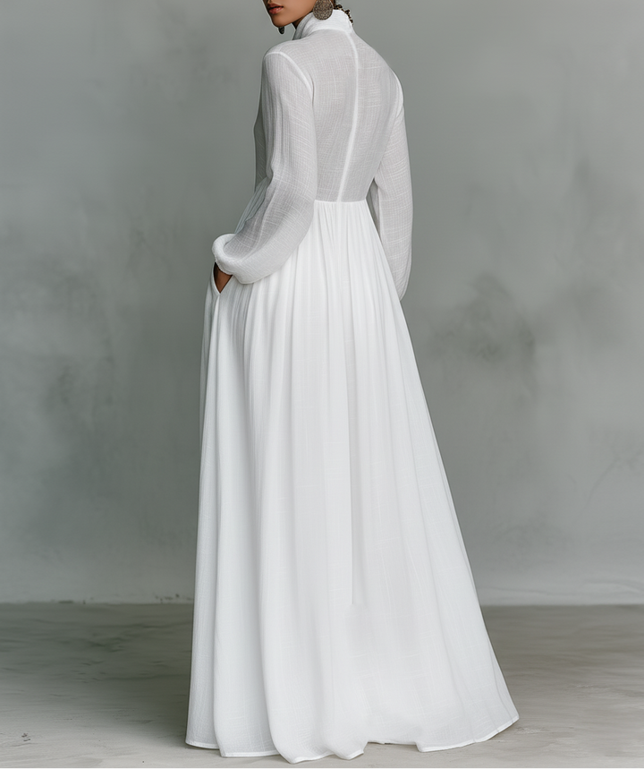 ROWENA™|MINIMALIST PATCHWORK MAXI DRESS
