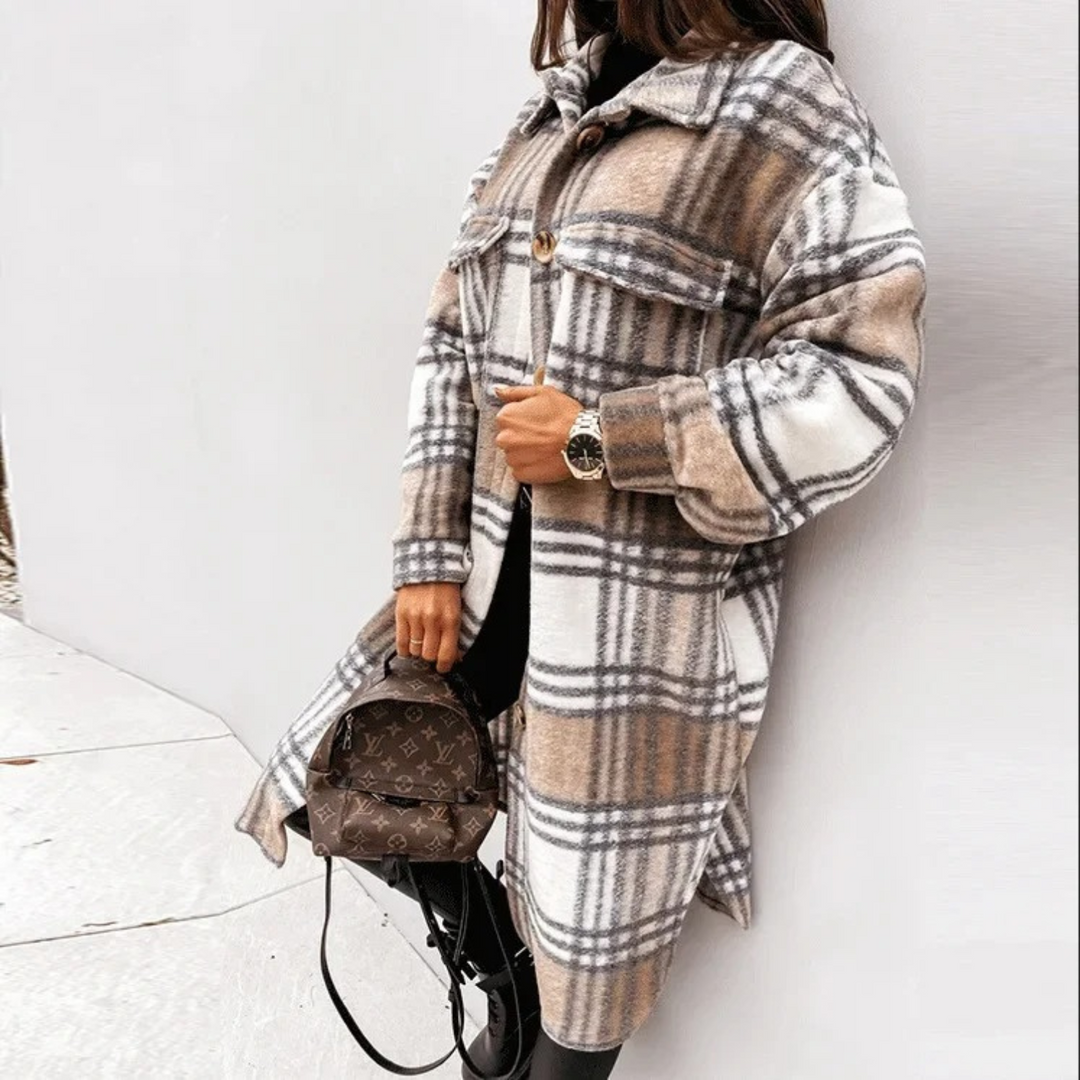 MERRIVALE™|EVERYDAY CHECKED COAT