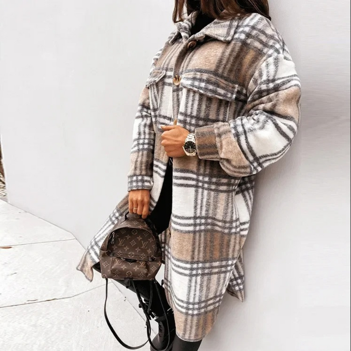 MERRIVALE™|EVERYDAY CHECKED COAT