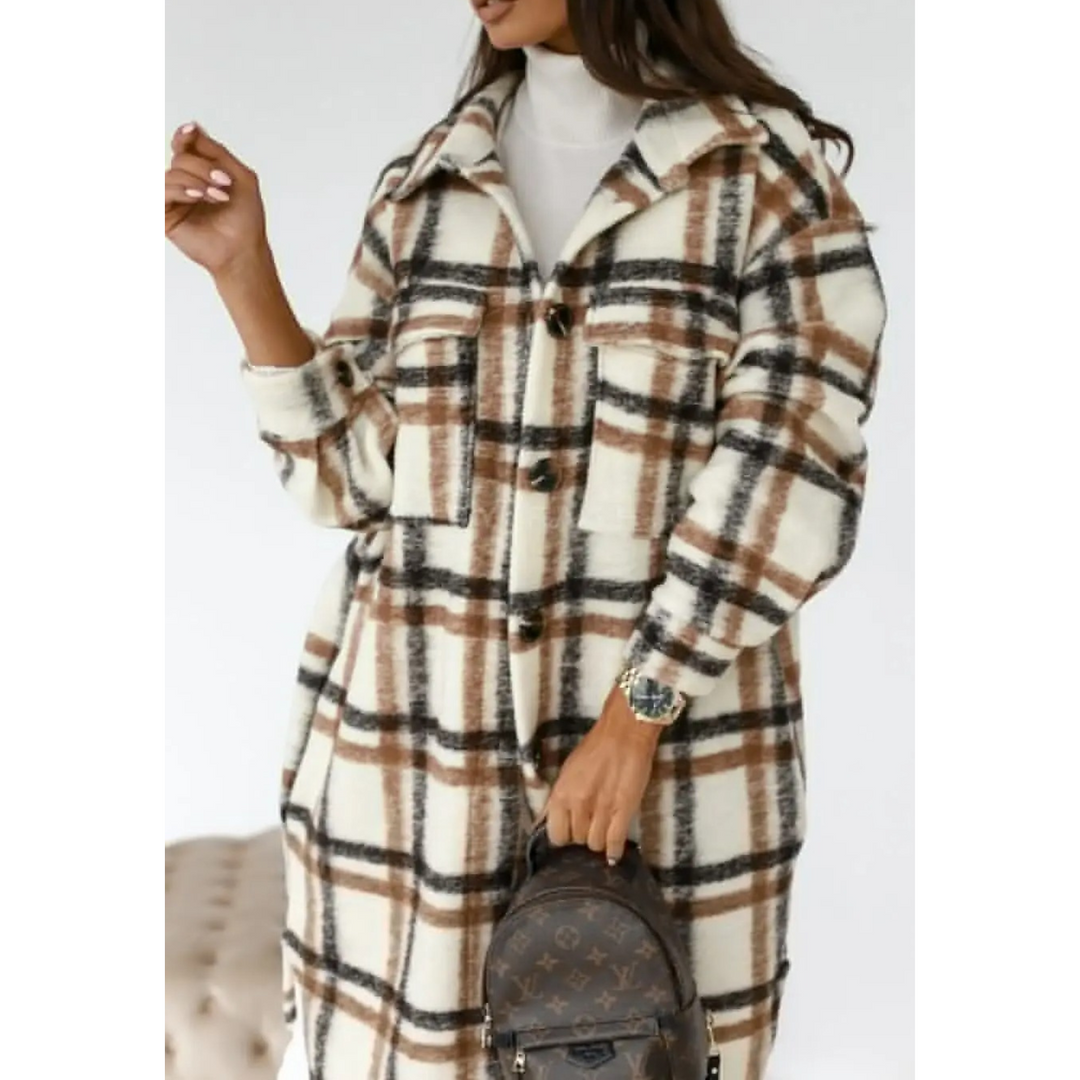 MERRIVALE™|EVERYDAY CHECKED COAT