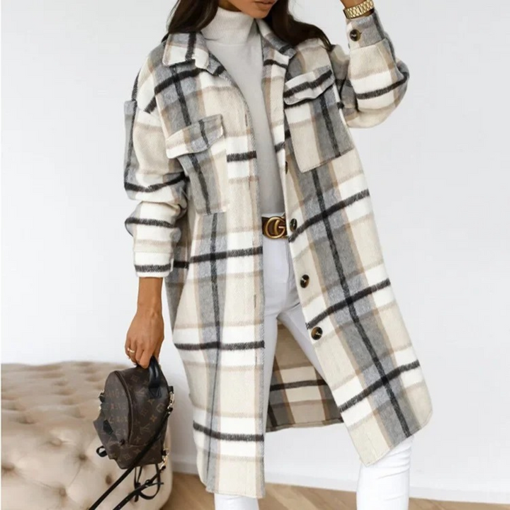 MERRIVALE™|EVERYDAY CHECKED COAT