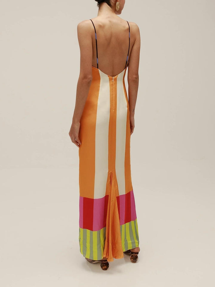 PALOMA™ | COLORFUL STRIPED MAXI DRESS