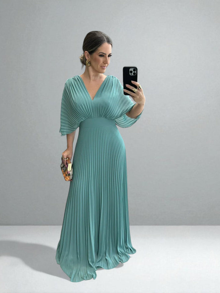 AMARA™|PLEATED MAXI DRESS