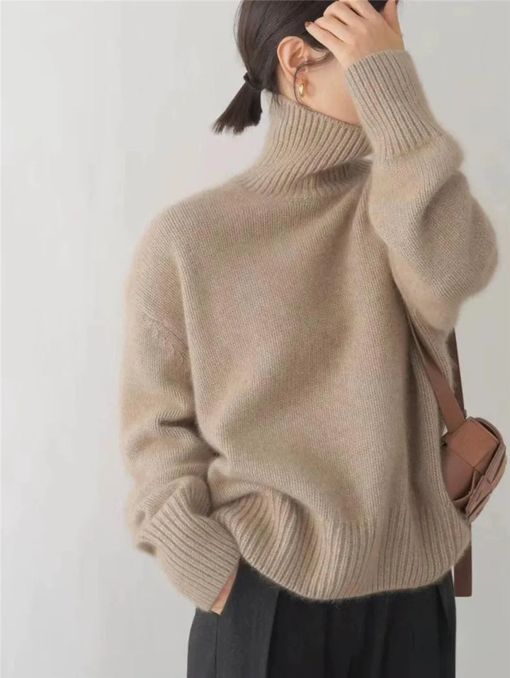 ISOLDE™|HIGH COLLAR SWEATER