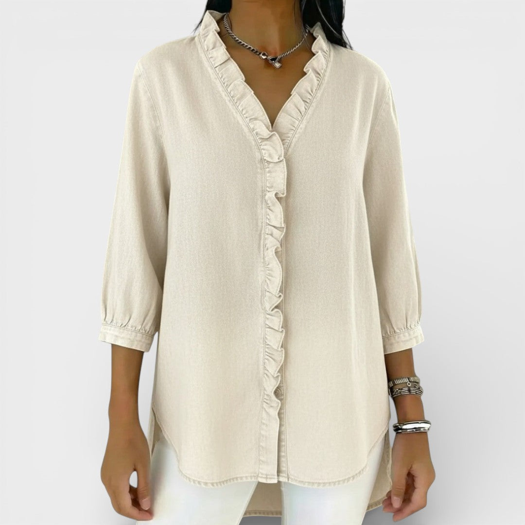 HEATHER™ | ELEGANT RUFFLED BLOUSE