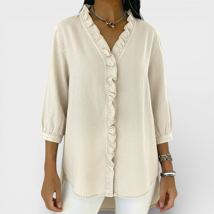 HEATHER™ | ELEGANT RUFFLED BLOUSE