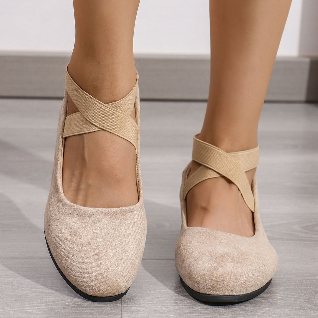 ELLE™|ELEGANT SUEDE SLIP-ONS