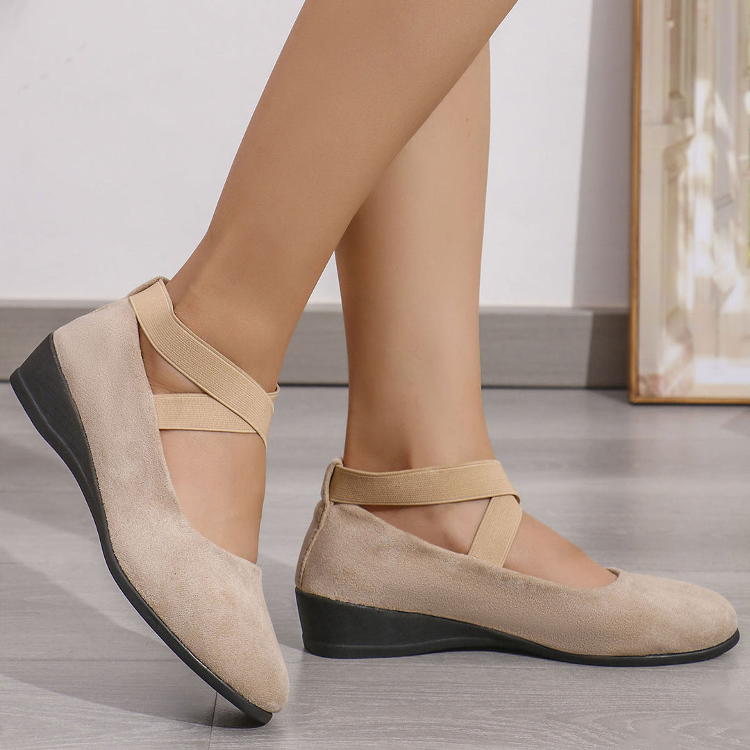 ELLE™|ELEGANT SUEDE SLIP-ONS