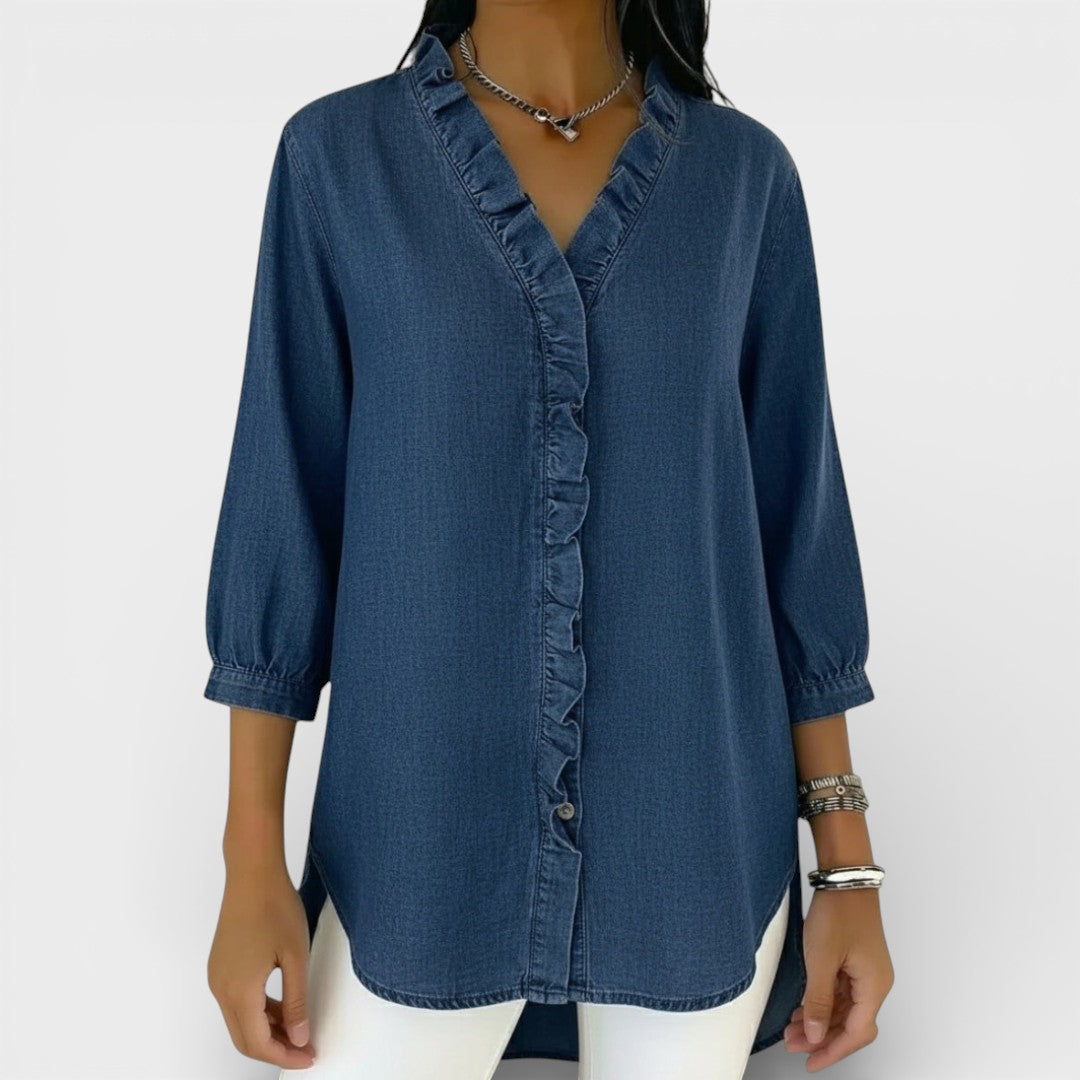HEATHER™ | ELEGANT RUFFLED BLOUSE