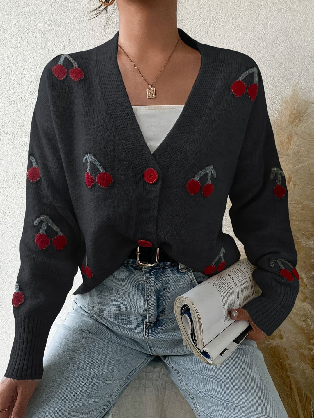 REBECCA™|CHIC BUTTON FRONT CARDIGAN