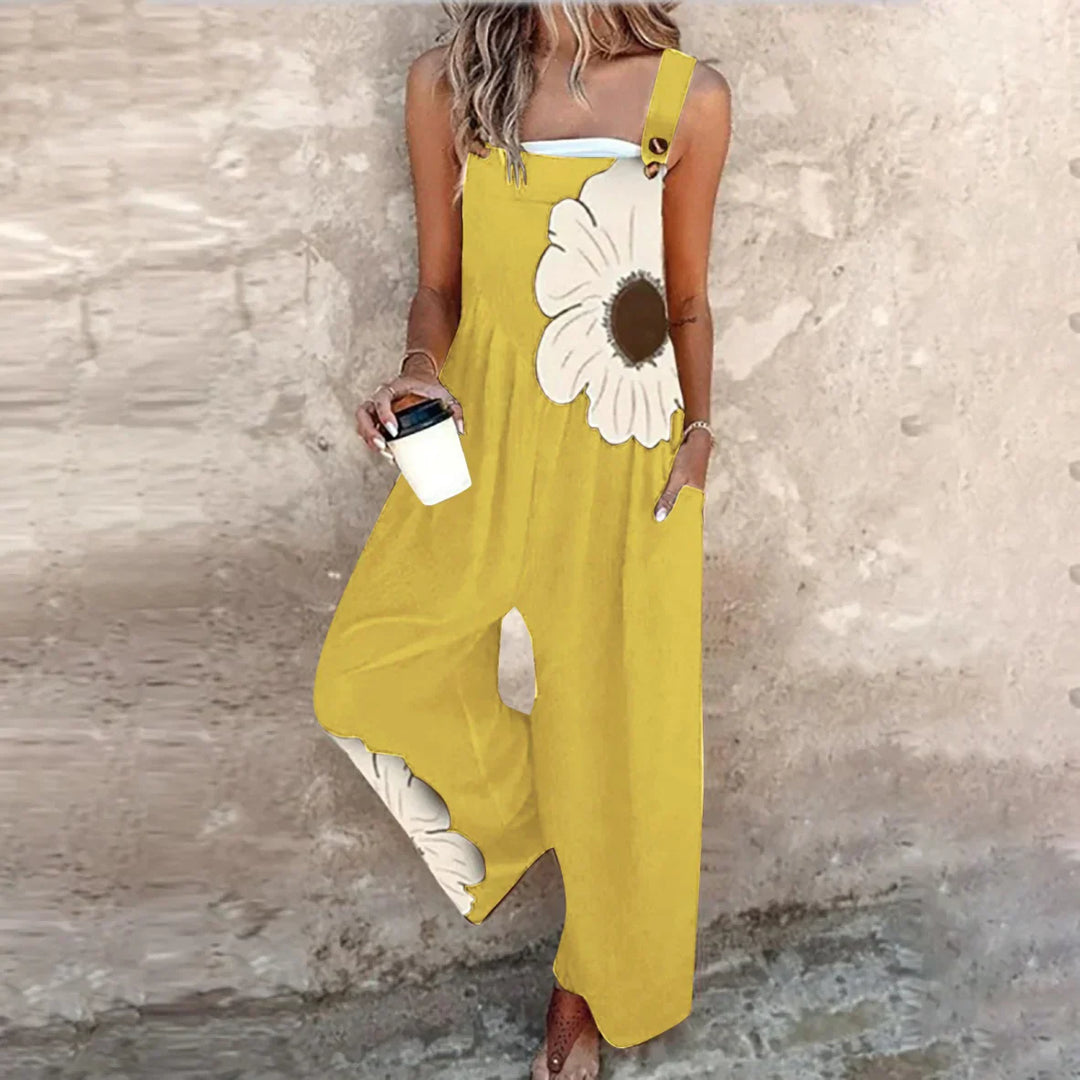 NORA™|FLORAL PRINTED DUNGAREES
