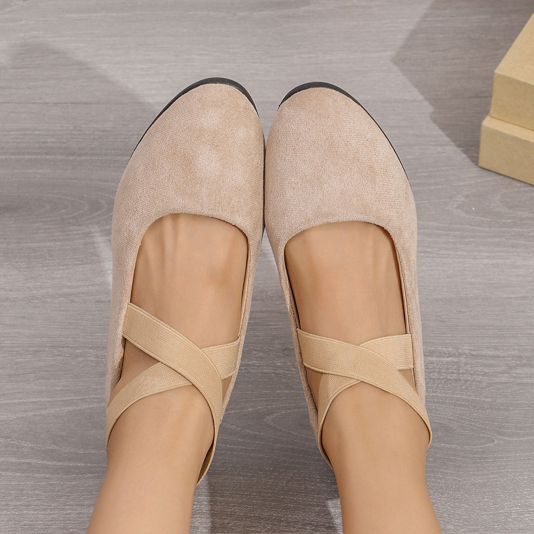 ELLE™|ELEGANT SUEDE SLIP-ONS