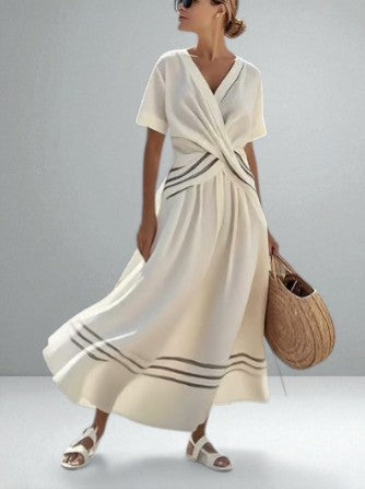ARIA™|STRIPED MAXI DRESS